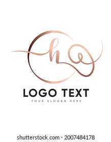 An enchanting and versatile handwritten letter type H logo template, Vector logo for business and company identity 