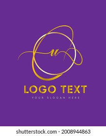 An enchanting and versatile handwritten letter type U logo template, Vector logo for business and company identity 