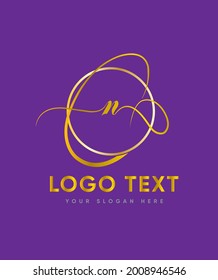 An enchanting and versatile handwritten letter type N logo template, Vector logo for business and company identity 