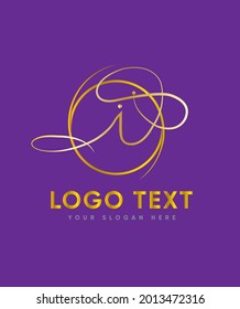 An enchanting and versatile script letter type I logo template, Vector logo for business and company identity 