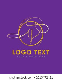 An enchanting and versatile script letter type G logo template, Vector logo for business and company identity 