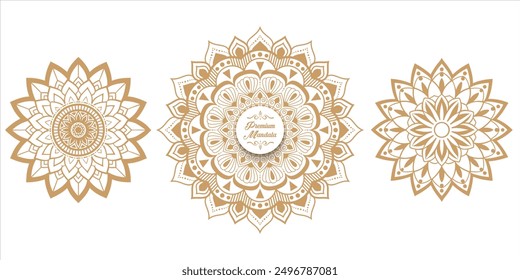 Enchanting White Intricate Floral Islamic Mandala Circles Decoration With Blank Horizontal Vector Background Or New Design Colorful Mandala, New Mandala Concept