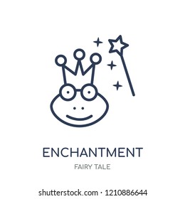 enchantment icon. enchantment linear symbol design from Fairy tale collection. Simple outline element vector illustration on white background.