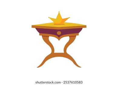 Enchantment table vector art illustration.