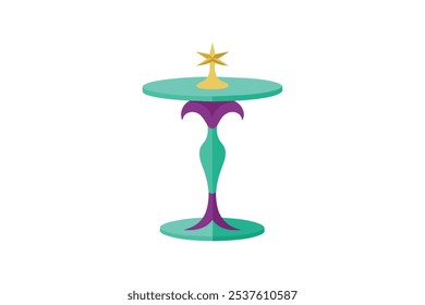 Enchantment table vector art illustration.