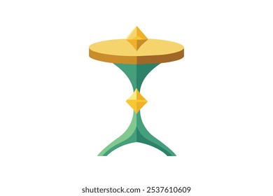 Enchantment table vector art illustration.