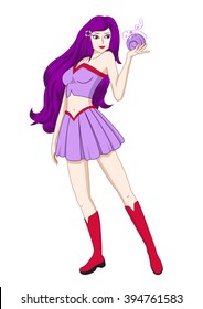 Enchantress with magic sphere