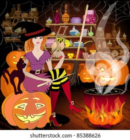 Enchantress is preparing for Halloween