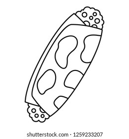 Enchilada food icon. Outline enchilada food vector icon for web design isolated on white background