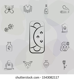 Enchilada icon. Dia de muertos icons universal set for web and mobile