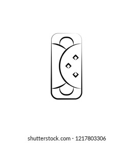 Enchilada icon. Element of dia de muertos icon for mobile concept and web apps. Hand drawn Enchilada icon can be used for web and mobile