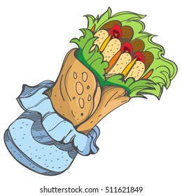 Enchilada logo. Traditional Mexican cuisine.