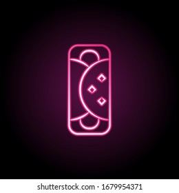 Enchilada neon icon. Simple thin line, outline vector of dia de muertos icons for ui and ux, website or mobile application