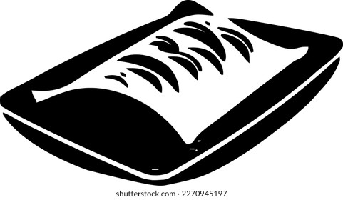 Enchiladas, food, isolated, vintage drawing, vector illustration, black color