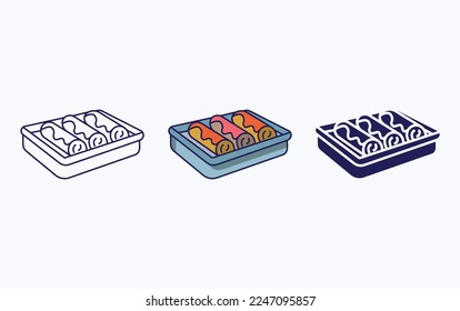 Enchiladas icon food vector illustration