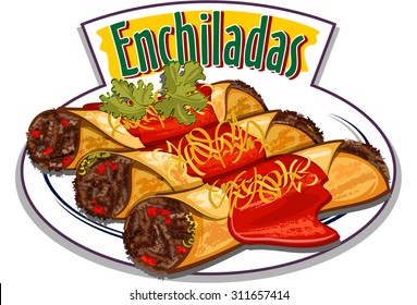 Enchiladas vector