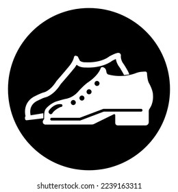 Enclosed Shoes Are Required In The Manufacturing Area Symbol Sign ,Vector Illustration, Isolate On White Background Label .EPS10 