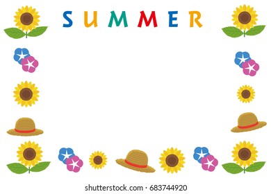 Enclosure made with illustration of summer image