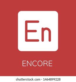  Encore icon. Editable  Encore icon for web or mobile.