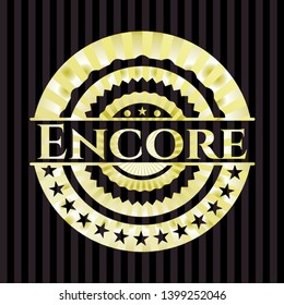 Encore shiny badge. Vector Illustration. Detailed.