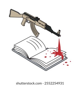 Encuentro con el conocimiento y el trabajo ilustrativo de armas