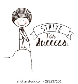 Encourage kids design over white background, vector illustration