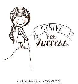 Encourage kids design over white background, vector illustration