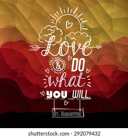 encourage quotes design over  colorful background, vector illustration