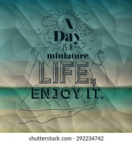 encourage quotes design, over  colorful background, vector illustration