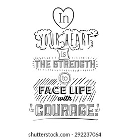 encourage quotes design, over white background, vector illustration