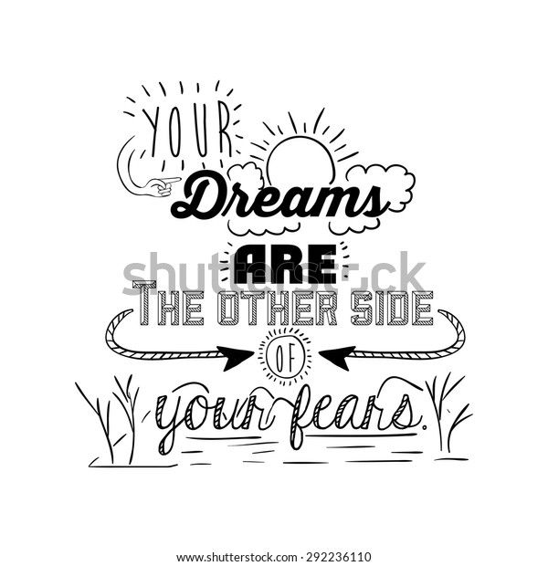 Encourage Quotes Design Over White Background Stock Vector (Royalty ...