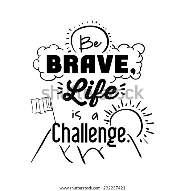 Encourage Quotes Design Over White Background Stock Vector (Royalty ...