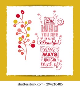 encourage quotes digital design, vector illustration eps 10