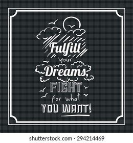 encourage quotes digital design, vector illustration eps 10