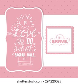 encourage quotes digital design, vector illustration eps 10