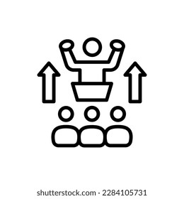 Icono de formación en vector. Ilustración