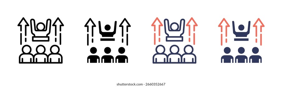 Encouragement Icon Element For Design And Vector