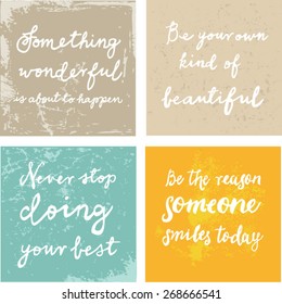 Encouraging and inspirational quote vector design