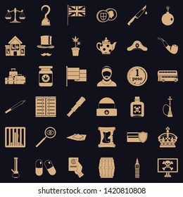 Encroachment icons set. Simple set of 36 encroachment vector icons for web for any design