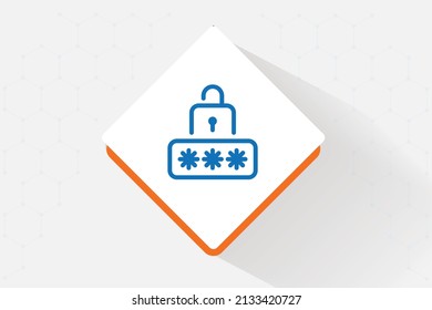 Encrypt email icon vector design