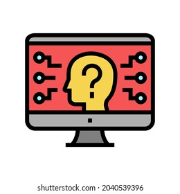 encrypt security system color icon vector. encrypt security system sign. isolated symbol illustration