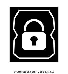 Cifrar Icono De Glifo Vector Para Uso Personal Y Comercial.
