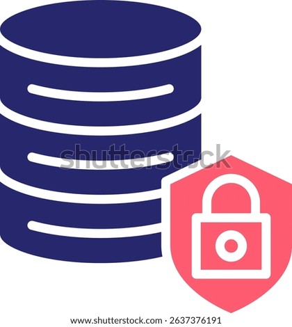Encrypted Data Icon Fill Vector Illustration