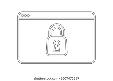 Encrypted Data Padlock Icon, padlock security icon vector, secure padlock symbol design, digital lock icon, privacy protection lock symbol, encrypted data padlock icon