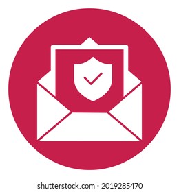 Encrypted email icon which can easily modify or edit
