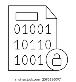 Encrypted File Glyph Icon Design For Personal nad Commercial Use