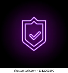 encrypted icon. Elements of Bitcoin Blockchain in neon style icons. Simple icon for websites, web design, mobile app, info graphics