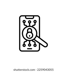 Encrypted icon in vector. Logotype