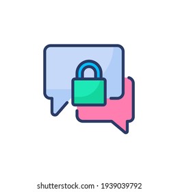 Encrypted Massage icon in vector. Logotype
