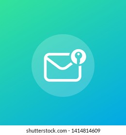encrypted message or email, vector icon